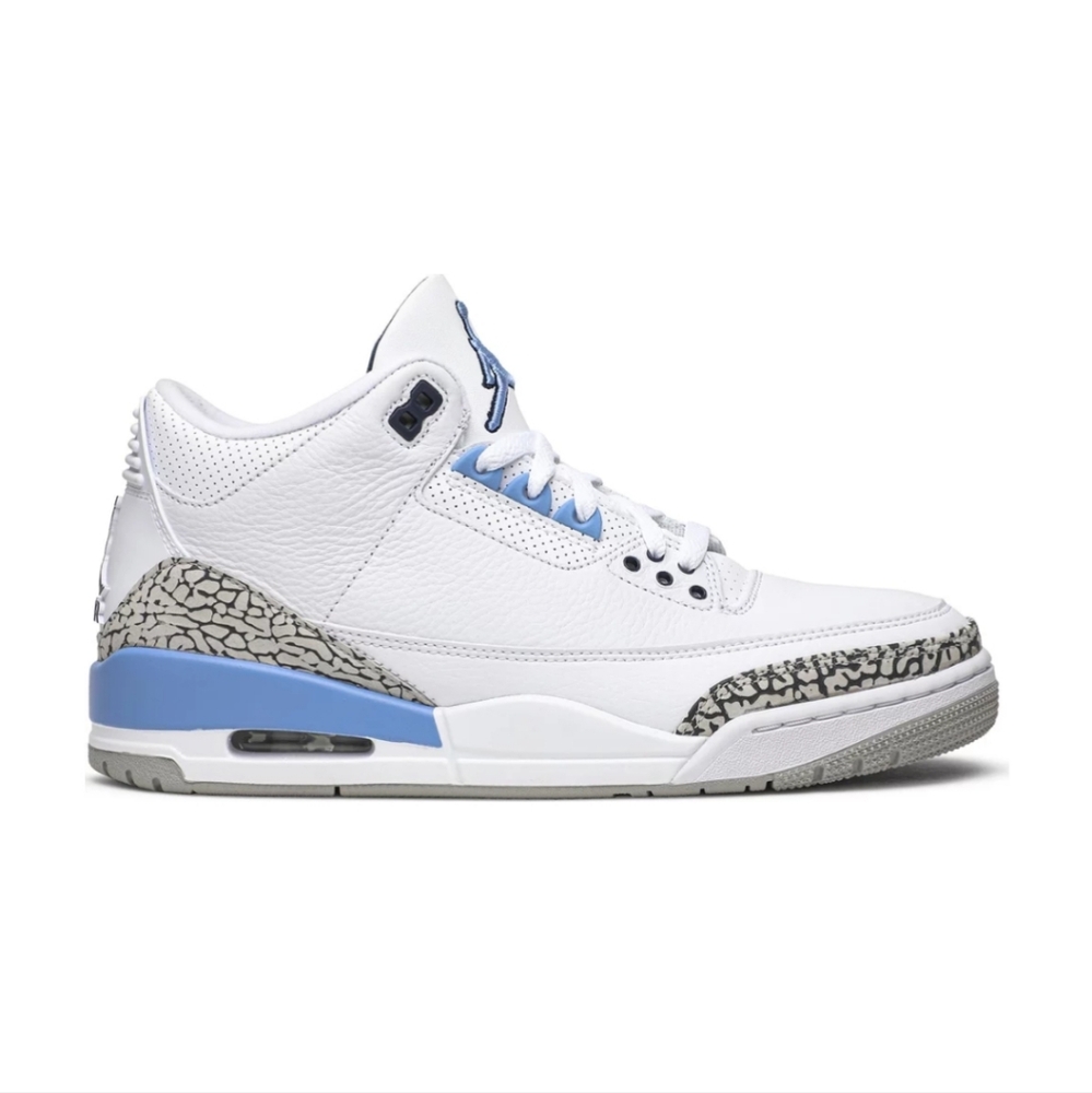 Nike Air Jordan 3 III Retro UNC 2020 University Blue CT8532-104 US Size 10.5